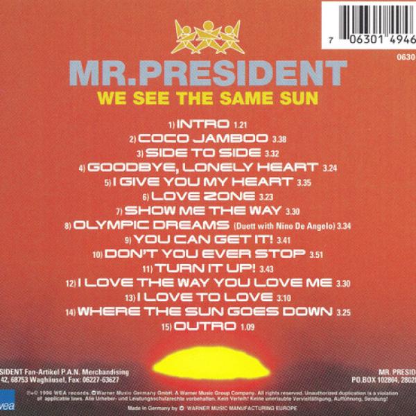 Mr. President – We See The Same Sun